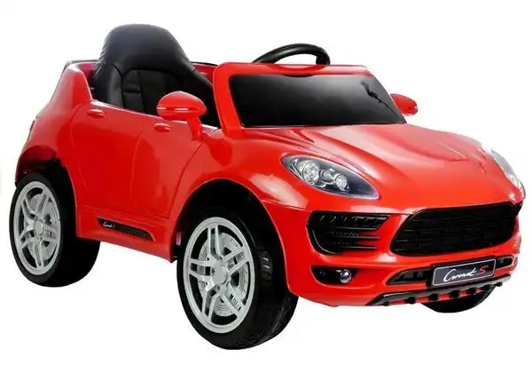 Autko Porsche na akumulator dla dzieci czerwone