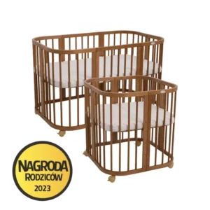 Waldin W2- Łóżeczko 7w1 z materacem VINTAGE