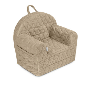 FOTELIK PIANKOWY VELVET - BEŻ