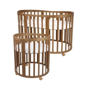 Waldin - Owalne Łóżeczko 7w1 z materacem VINTAGE